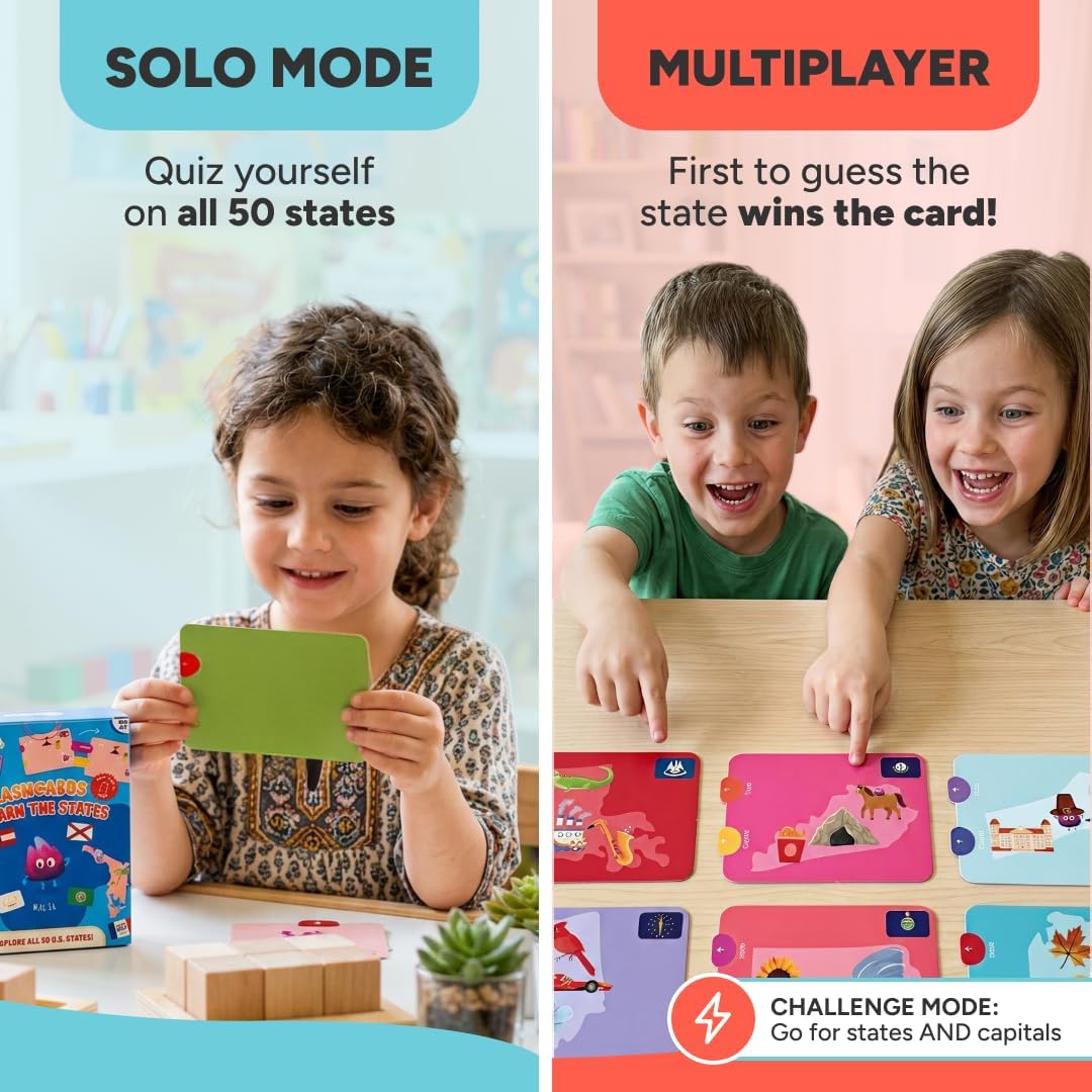 Kidrox Squad Alphabet Flashcards for Kids – 26 Slide-Reveal Cards in English & Spanish | Magic Pull-Tab Bilingual Learning Game for Toddlers & Preschoolers Age 3+