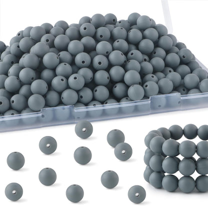 65Pcs 19mm Silicone Beads for Keychain Making Bracelet Necklace, Bulk Round Silicone Beads for Pens（Christmas Green） - Colors A