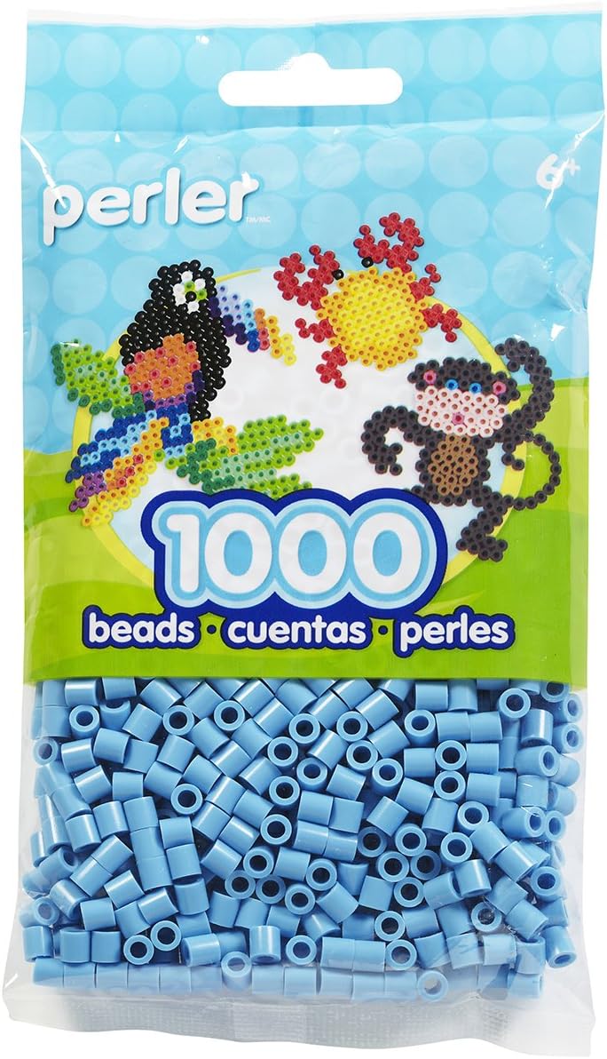 Perler Toothpaste Green Beads for Kids Crafts, 1000 pcs