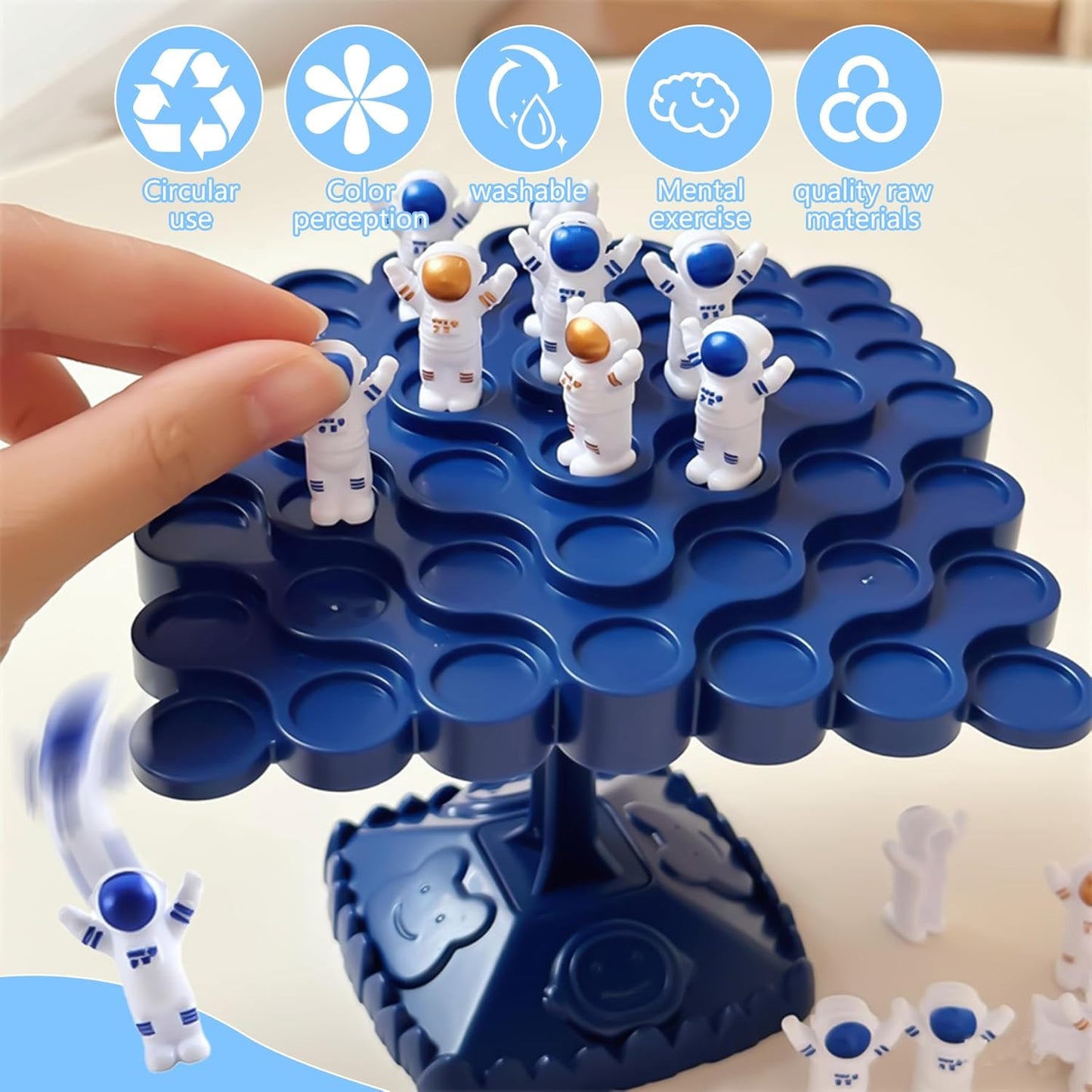 kykake Frog Balance Game Toys,Balance Game Tree Two-Player Parent-Child Interactive Family Tabletop Puzzle Montessori Toy,Frogs Board for Kids and Adults (Frog)