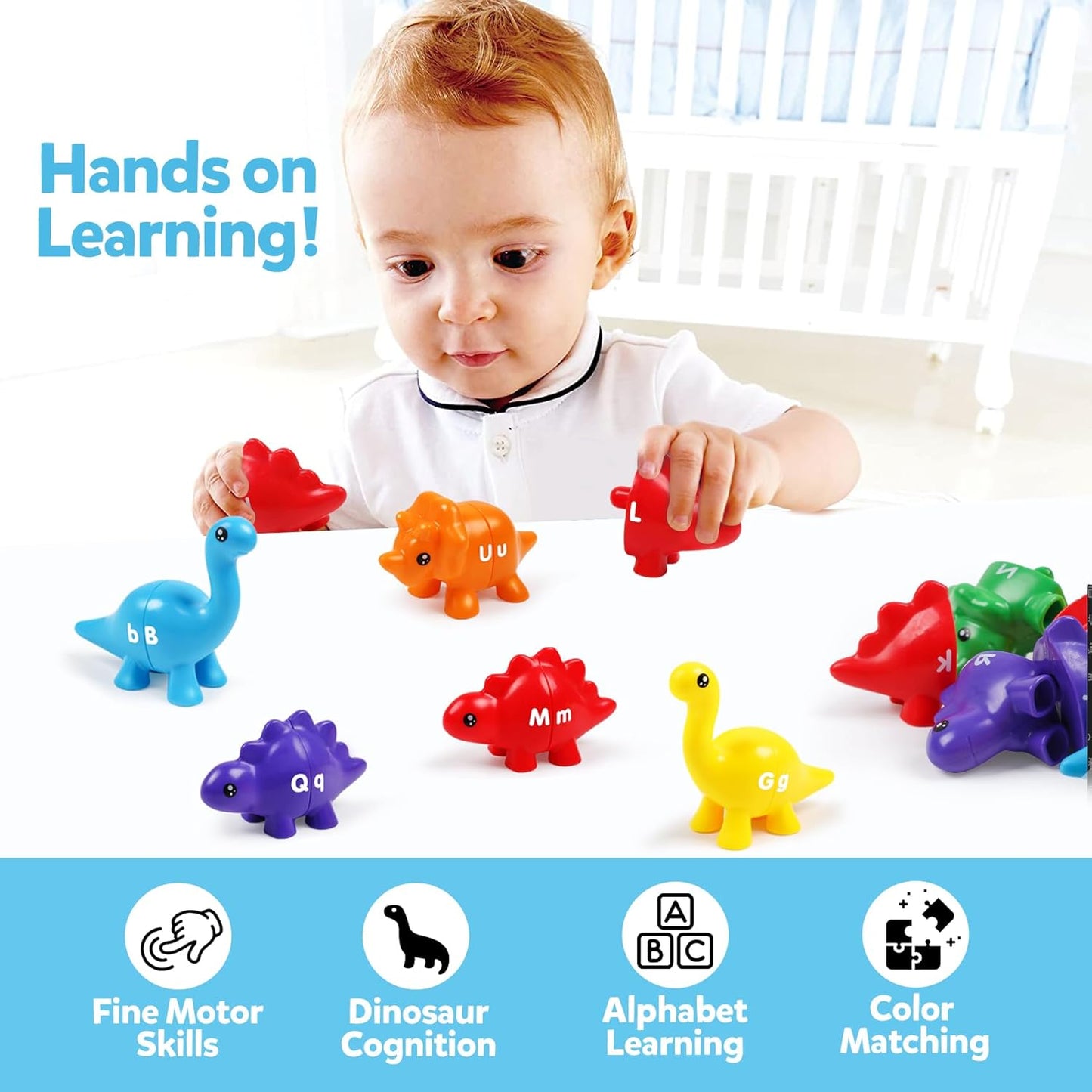 TSYAN Ice Cream Toy Set - Number & Shape Sorting Stacking Bucket for Toddlers - Educational Counting Color Recognition - Fine Motor Toys Math Learning Toys for Kids Ages 3+Year Old