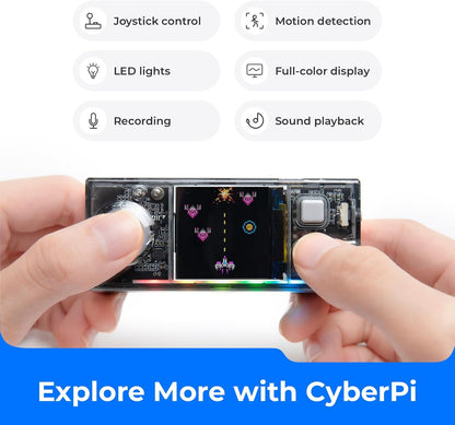 Makeblock CyberPi Project-Based Kit: Coding for Kids 8-12, STEM Programmable Robot with Scratch & Python Support, IoT Technology & Built-in WiFi Module