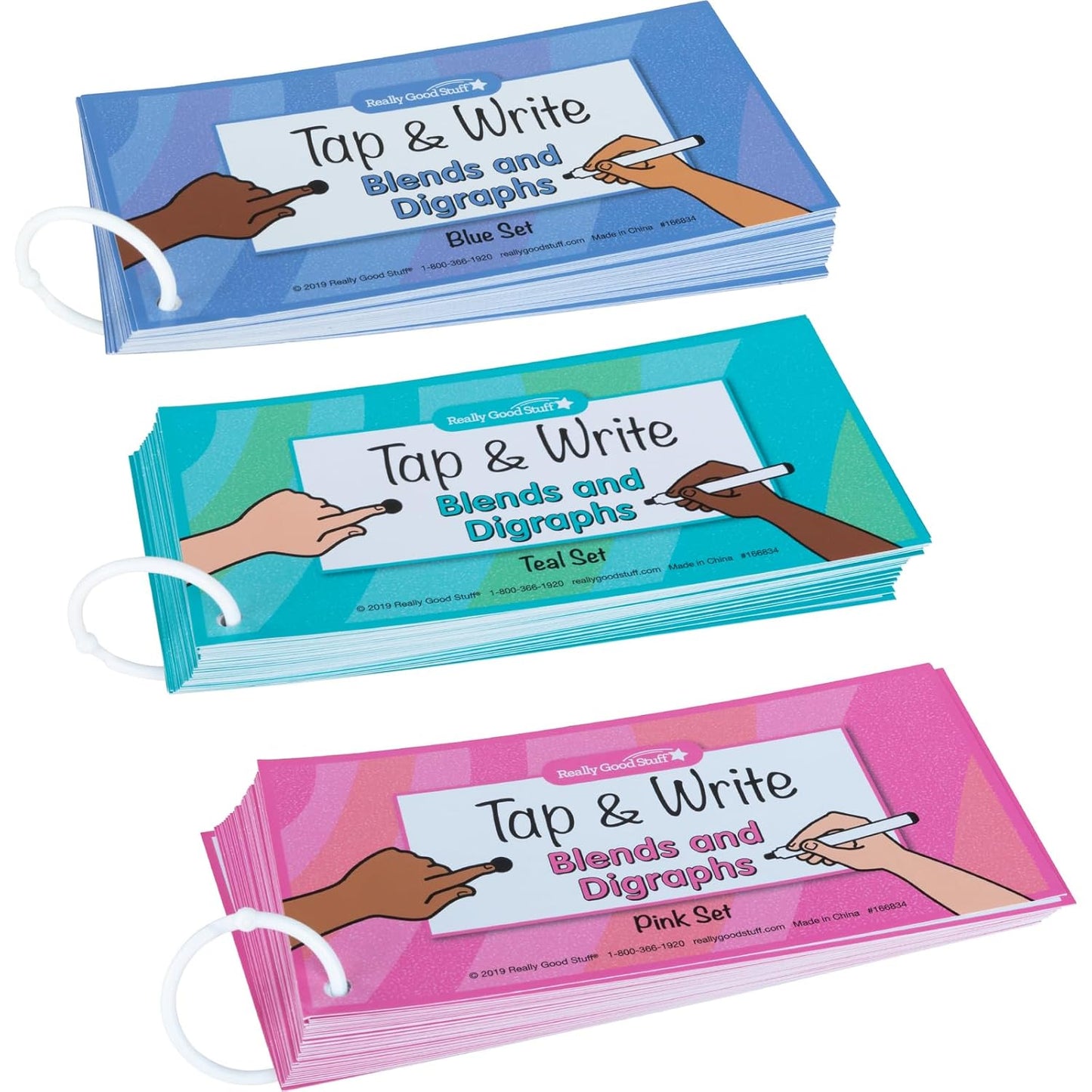 Really Good Stuff Tap and Write CVC Words - 120 Cards