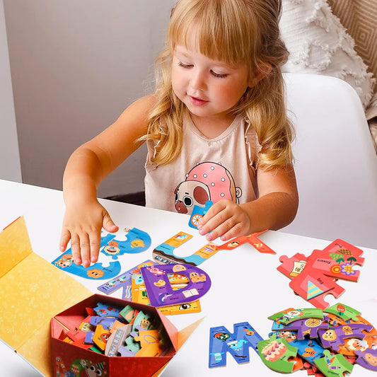 Wooden Floor Puzzles for Kids,Montessori Preschool Educational Learning Number Puzzle & Animal Puzzle Matching Games Easter Basket Stuffers Gifts for Boys Girls Ages 3+