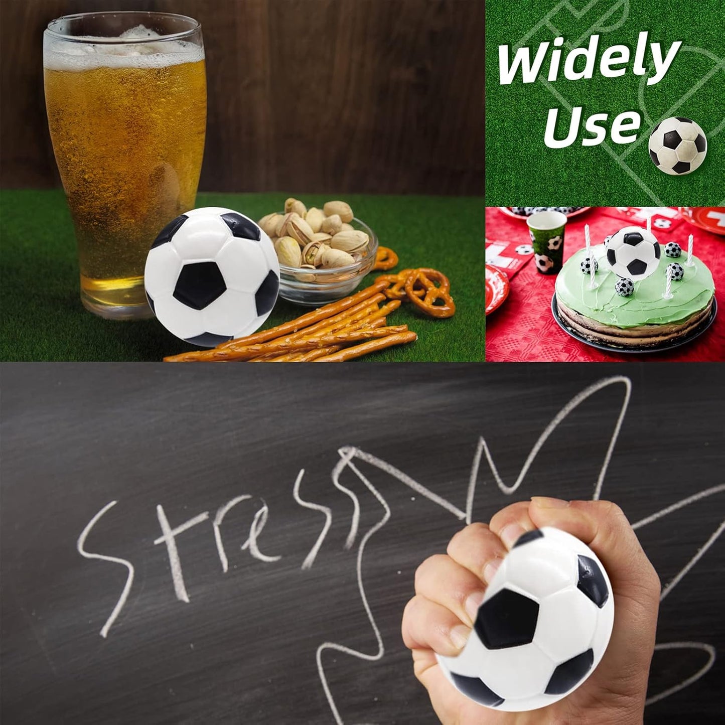 24 PCS Globe Squeeze Balls,2.5 Inch Foam Squeeze Balls for Kids,School,Classroom,Party Favors