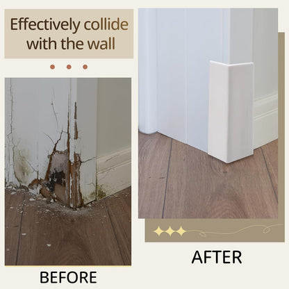Pangda Baseboard Corners Blocks Self Adhesive Rubber Safety Corner Protectors Proofing Edge Guard Corner Cushion for Wall Furniture Edge(White,12 Pcs)