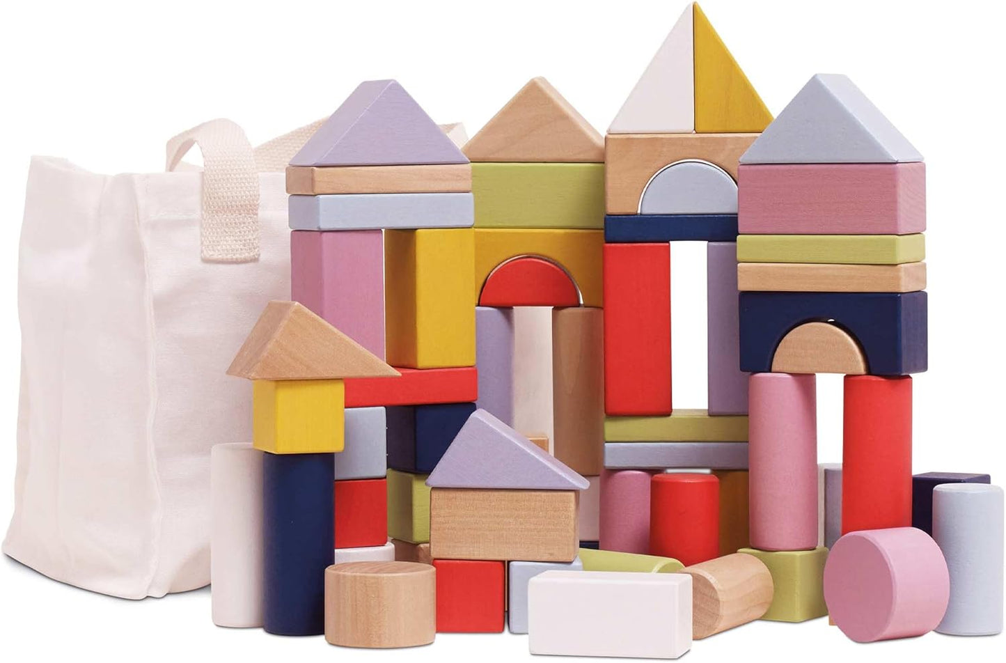 Le Toy Van - Petilou Wooden Educational ABC Wooden Blocks | Educational Wood Toys for Toddlers and Babies | Suitable for A Boy Or Girl 1 Year Old +