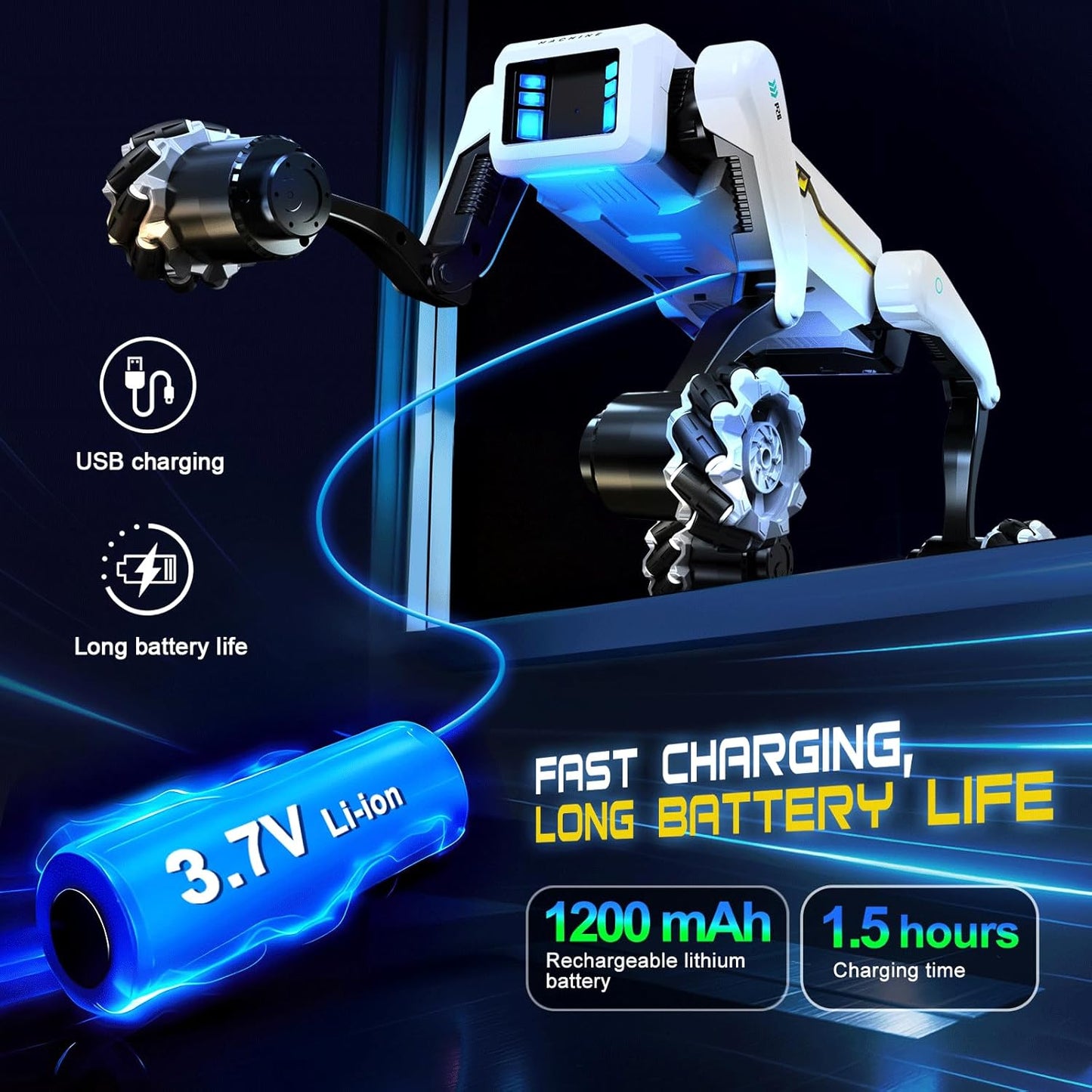 Smart Robot Dog - Interactive STEM Pet with Voice Control, 30+ Actions & APP Programming, Durable Design for Kids Age 6+ (Compatible with iOS/Android)
