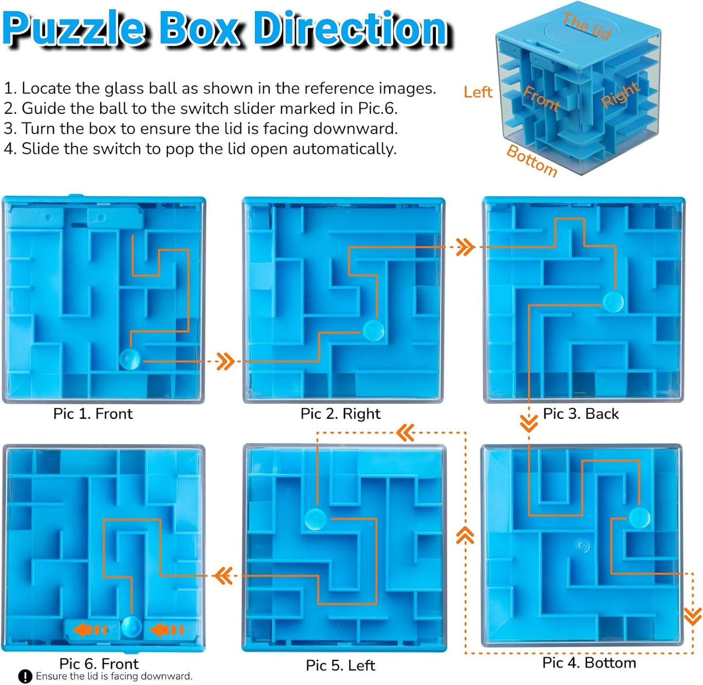 iKeelo 4 Pack Money Maze Puzzle Box - Makes Cash Gift Giving More Fun, STEM Gifts and Brain Teasers for Kids and Teens