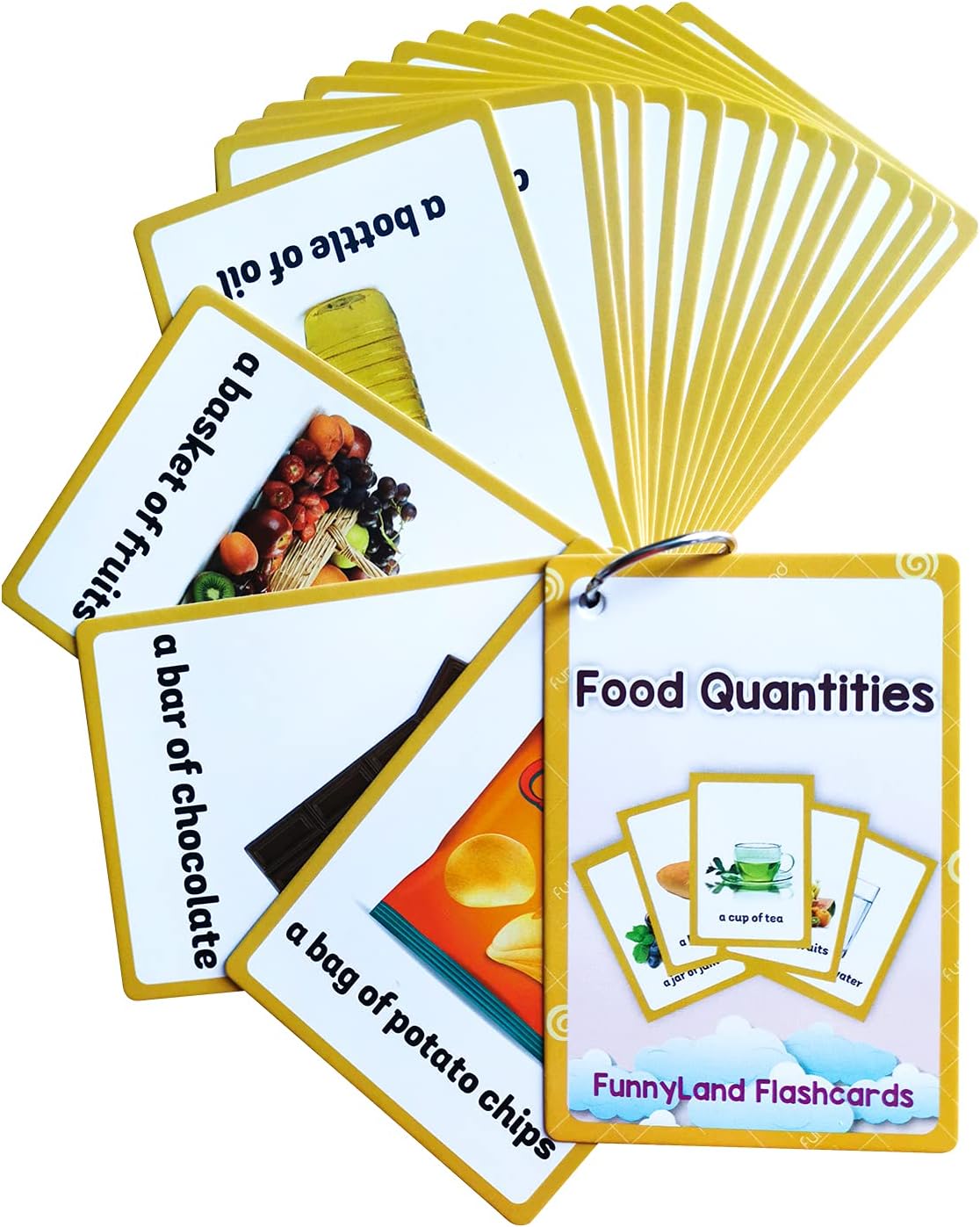 Lilias Body Parts Flash Cards, Toddler & Preschool Learning Toys, Kindergarten Learning Supplies, 4.3 x 3.14 Inch, 34 Cards