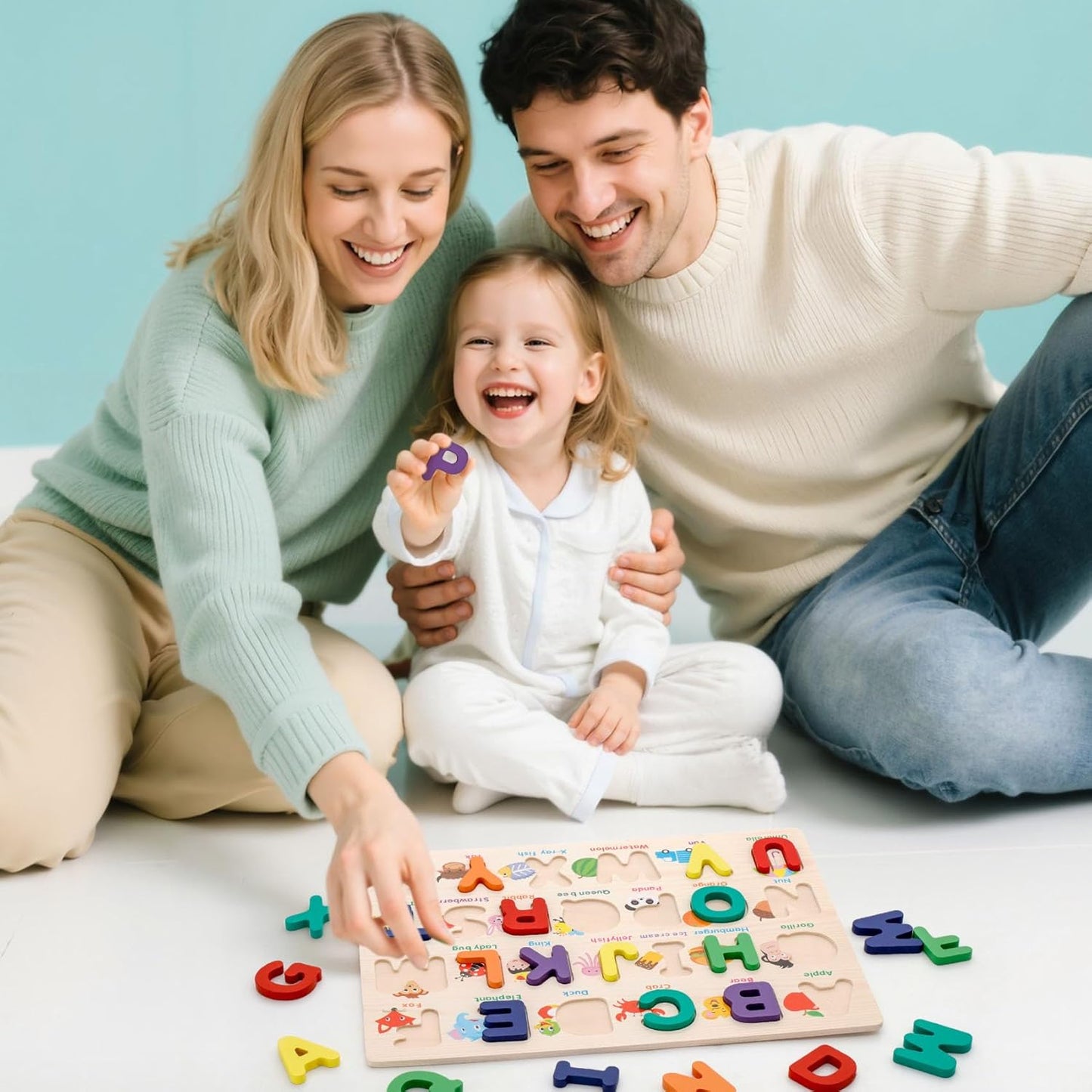 Shape Puzzles Wooden Puzzles for Toddlers, Peg Puzzle Educational Shape Sorter Toys Wooden Shape Board Puzzles, Preschool Learning Educational Toy for Baby Girls Boys