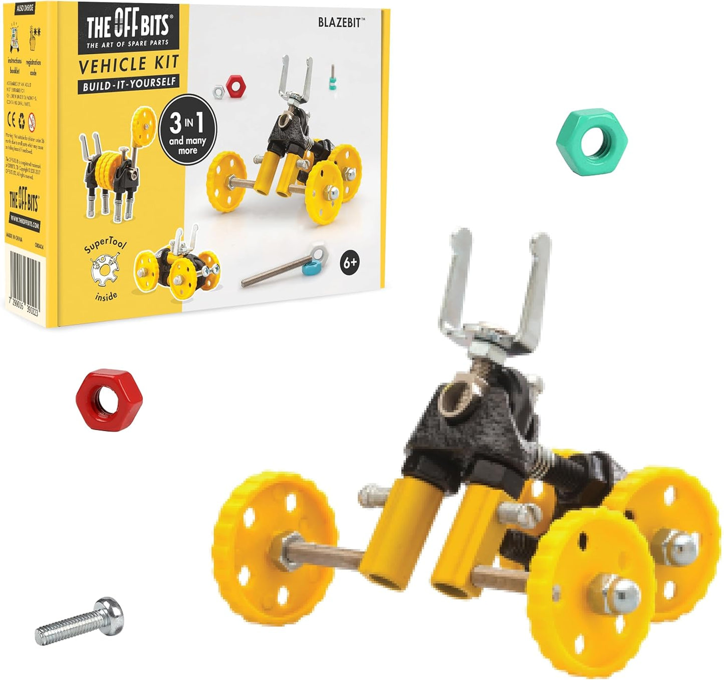 The Off Bits AirBit – Build Your Own Airplane! STEM Building Kit for Creative Kids 8-12 & Curious Adults, Fun Educational Gift for Boys & Girls