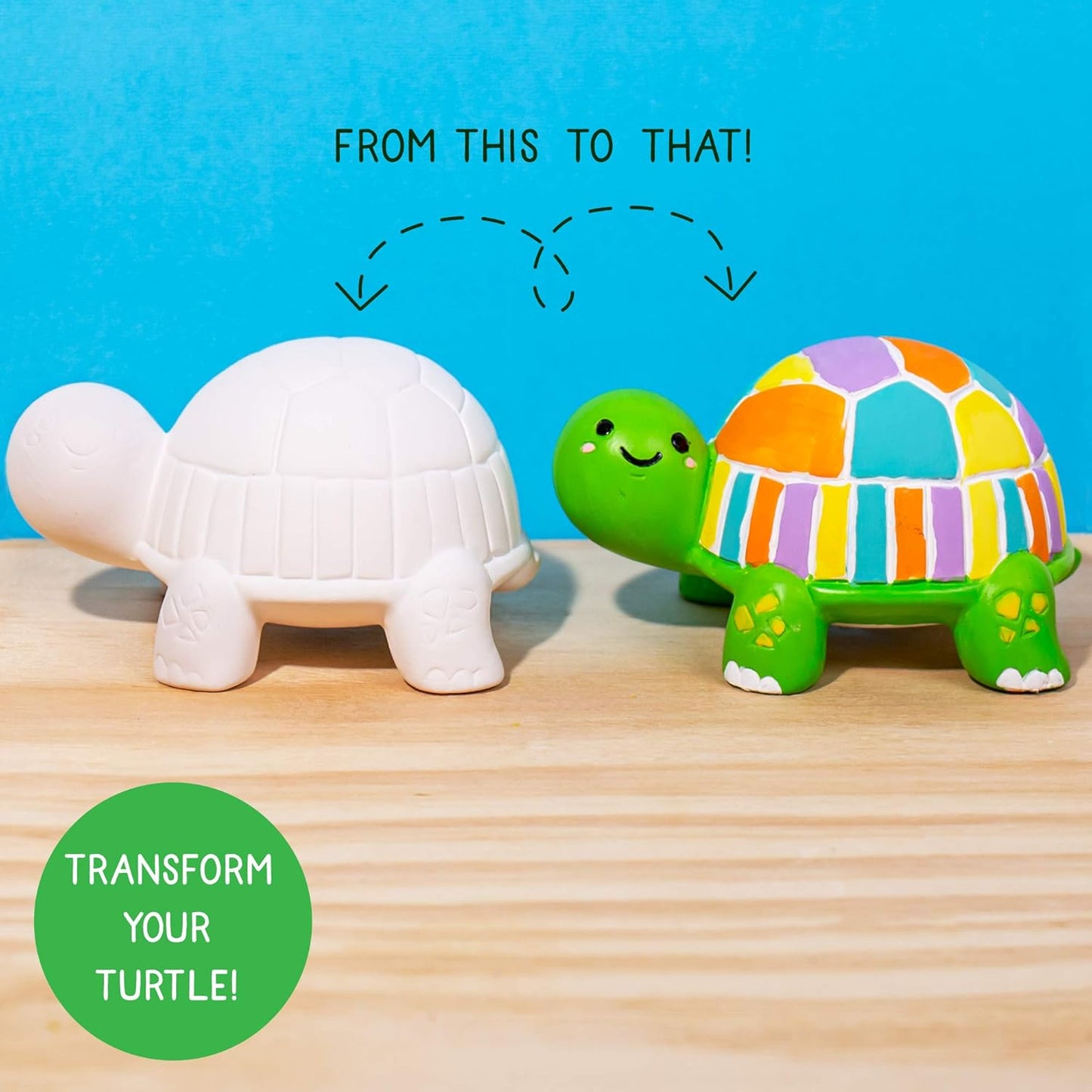 Creative Roots Paint Your Own Rock Pets by Horizon Group USA, 6 Colors, Paint Brush, Wiggly Eyes and Glue Included, Multicolor