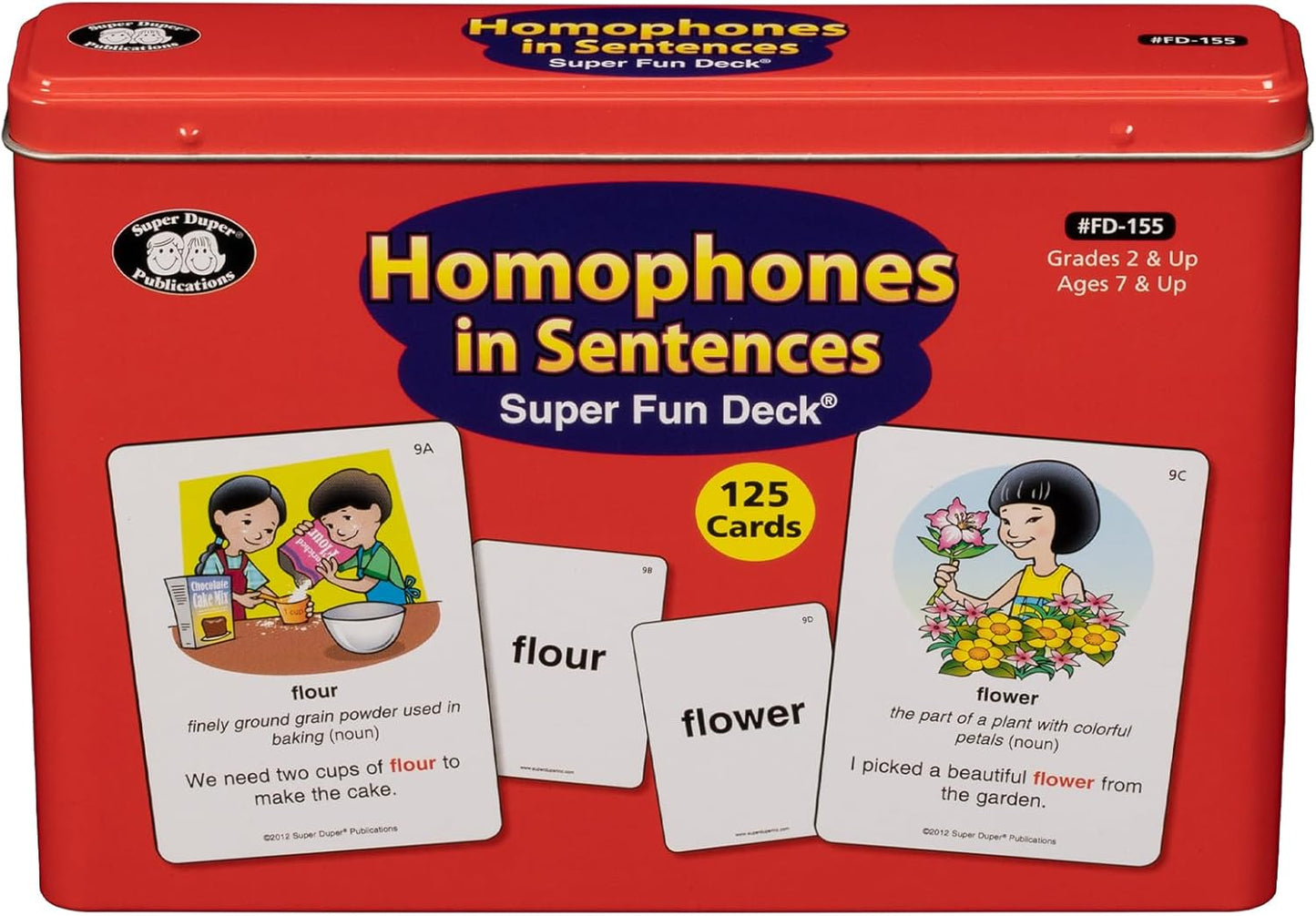 Super Duper Publications | Homophones in Sentences Flash Cards Fun Deck | Educational Learning Resource for Children