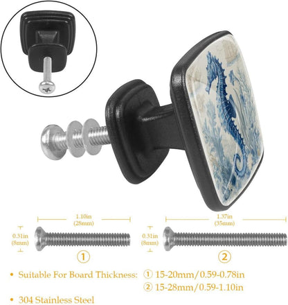 4 Pack Cabinet Knobs Drawer Pulls, 30mm Round ABS Glass Drawer Hardware Growing Purple Butterflies Cabinet Handles with Screws for Dressers Kitchens Cupboard