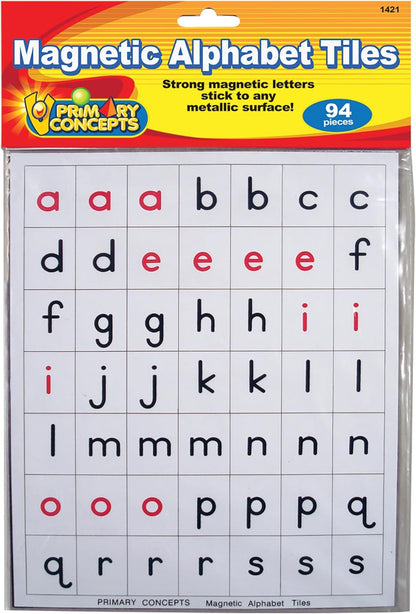 Teacher Primary Concepts AA1421 Magnetic Alphabet Tiles for Grades K-3