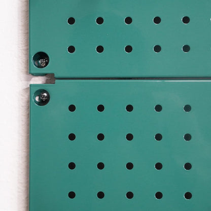 Metal Pegboard 12-Inch Tall x 16-Inch Wide Heavy Duty Wall Organizer for Home Garage Tool Storage 4pcs Green