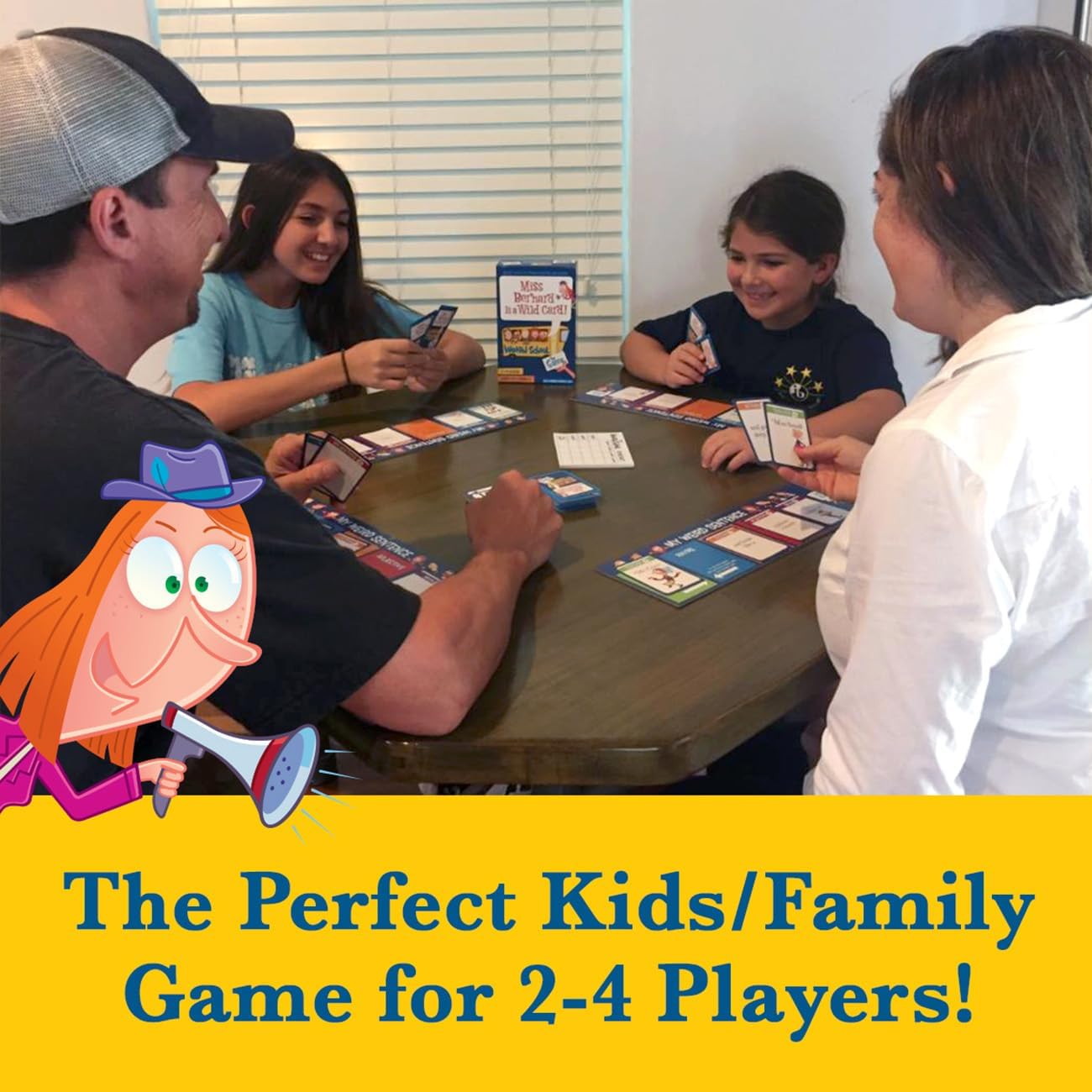 THE OFFICIAL MY WEIRD SCHOOL GAME - MISS BERNARD IS A WILD CARD, Fun Educational Game for Elementary School Kids, 2-4 Players, Ages 6-10 and Family