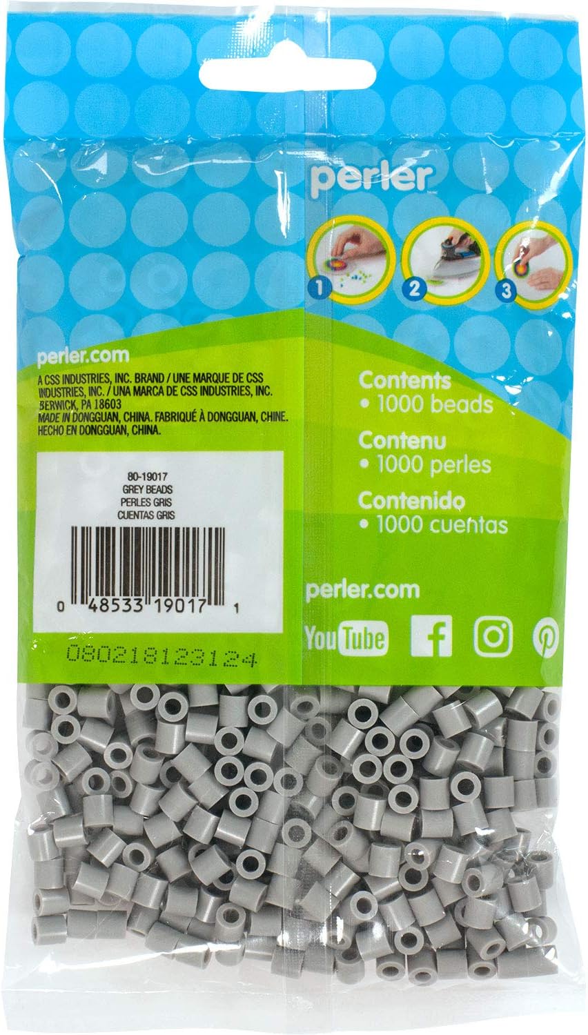 Perler Beads Fuse Beads for Crafts, 1000pcs, Yellow