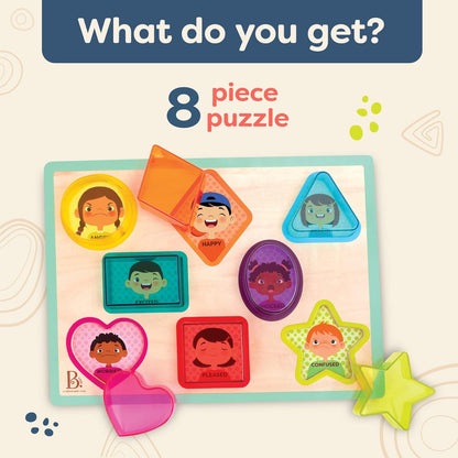 B. toys – Peek & Explore – School BusChunky Puzzle for Toddlers,Educational & Developmental Toys for Kids – 2+ Years