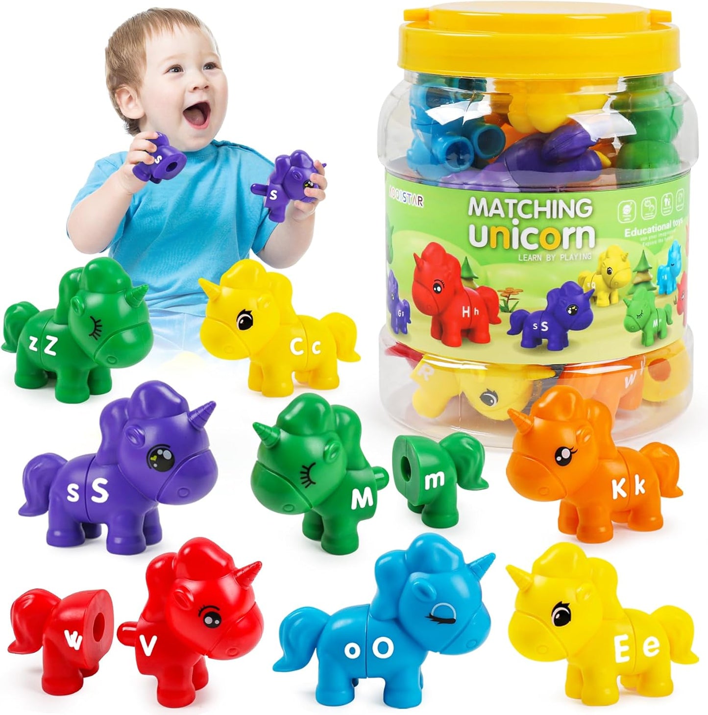 TSYAN Ice Cream Toy Set - Number & Shape Sorting Stacking Bucket for Toddlers - Educational Counting Color Recognition - Fine Motor Toys Math Learning Toys for Kids Ages 3+Year Old