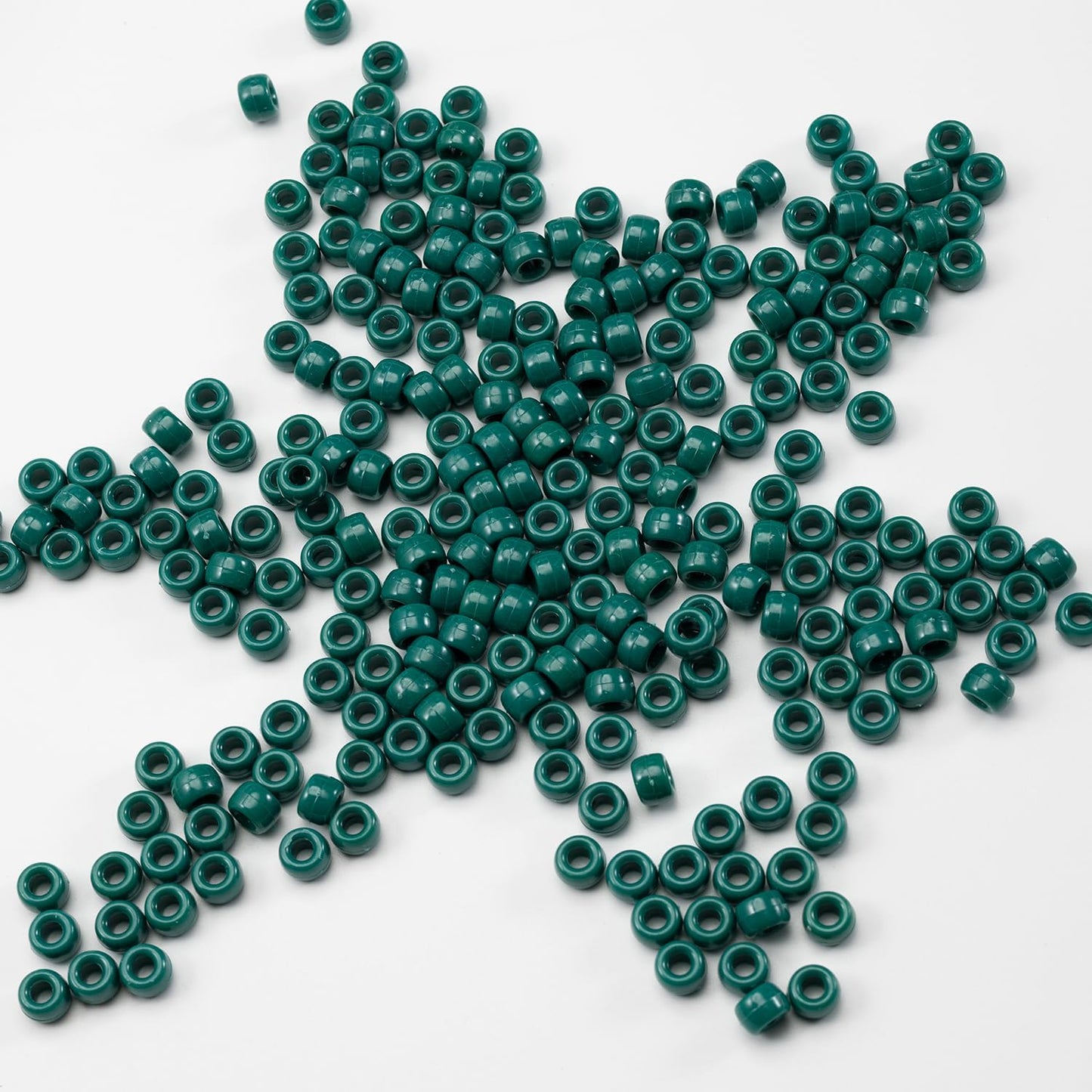 Gxueshan 1000 Pcs Acrylic Black Pony Beads 6x9mm Large Hole Pen Hair Kandi Beads Bulk for Friendship Bracelet Necklace Jewelry Making Earring Braiding Kit
