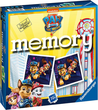 Ravensburger Paw Patrol The Movie Mini Memory Matching Picture Snap Pairs Game for Kids Age 3 Years and Up
