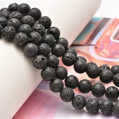 NCB 100pcs Original Natural Stone Beads Gemstone Round Loose Beads 6mm 8mm 10mm (Blue Aventurine, 6mm 100Beads) - Colors A