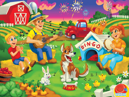Masterpieces 24 Piece Old McDonald Sing-A-Long Sound Floor Puzzle for Kids - 18"x24"