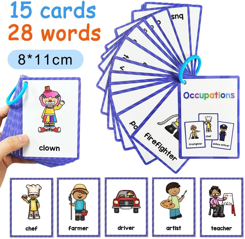 Lachilly Number 1-100 English Flashcards, High Frequency Words, Kindergarten ESL Teaching Materials, Autism Learning Materials, Vocabulary Building, 15 Cards 28 Words