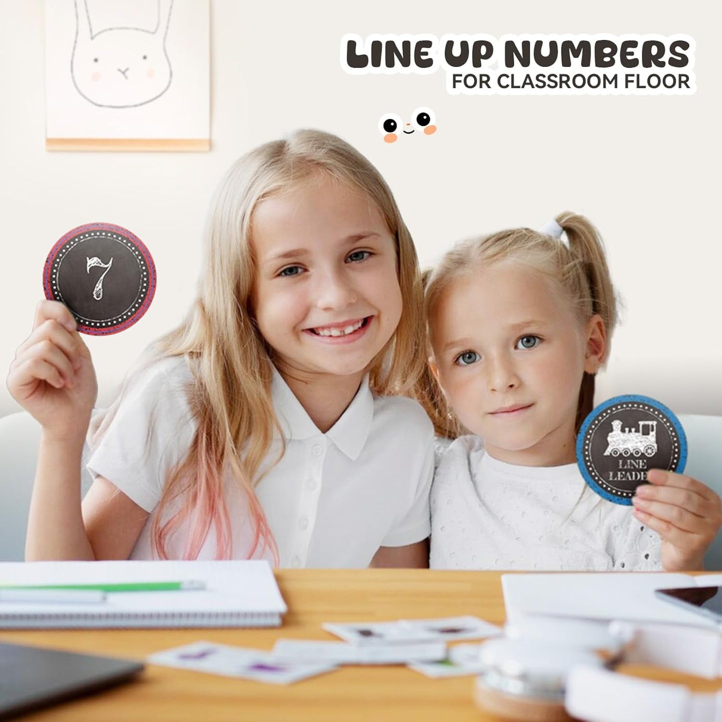 SICOHOME Number Spot Markers Stickers - 36Pcs Line up Spots for Classroom Floor Number Stickers for Classroom Line up Dots Numbers Floor Numbers Back to School Kindergarten Preschool Supplies