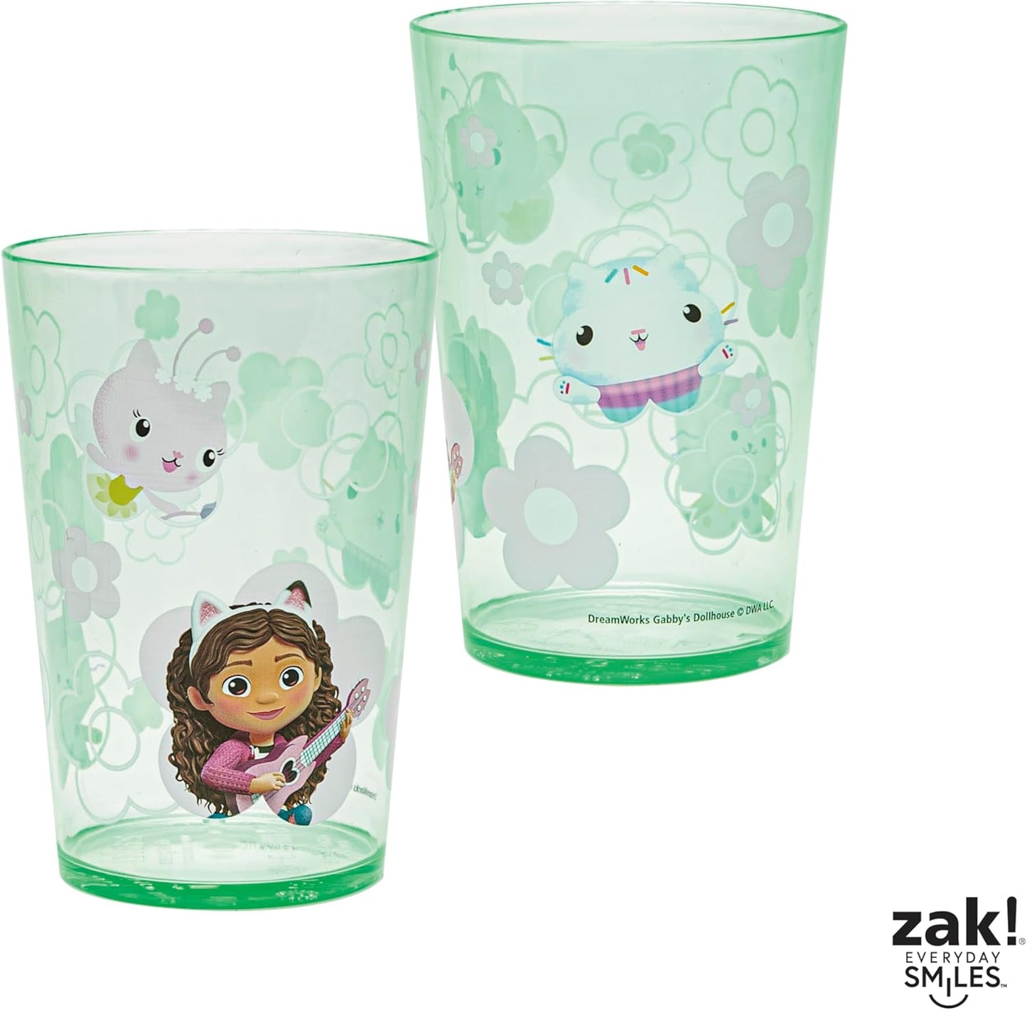 Zak Designs 14.5oz Disney Frozen 2 Nesting Tumbler Set Includes Durable Plastic Cups, Fun Drinkware is Perfect for Kids, 4pk (14.5oz, Anna & Elsa & Olaf)