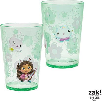 Zak Designs 14.5oz Disney Frozen 2 Nesting Tumbler Set Includes Durable Plastic Cups, Fun Drinkware is Perfect for Kids, 4pk (14.5oz, Anna & Elsa & Olaf)