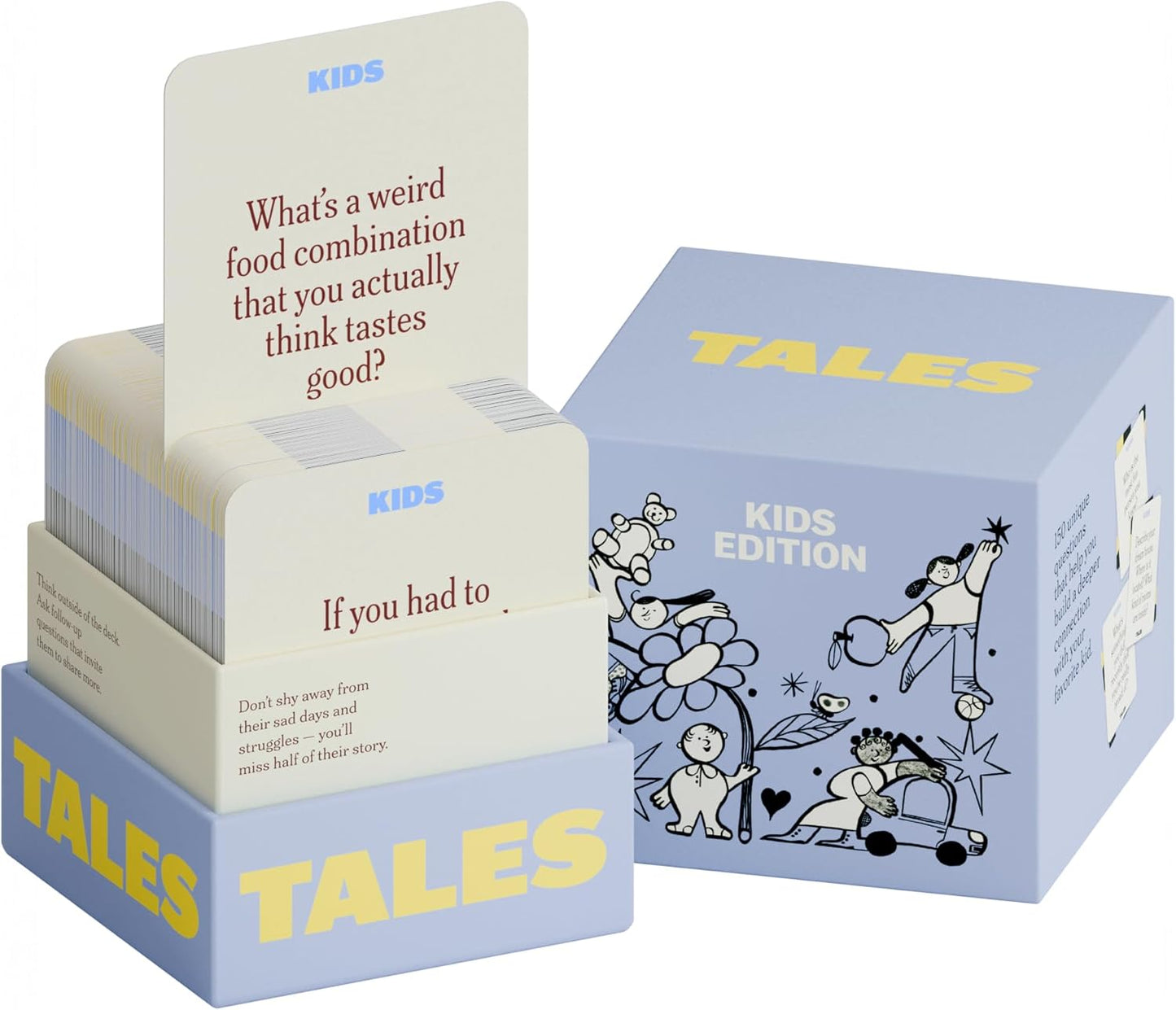 TALES 150 Conversation Cards, Friends Edition, Fun Friend Games for Adults, Teens, Kids, Perfect for Parties, Game Nights, Gifts & Gatherings, Conversations with Friends, Meaningful Connections