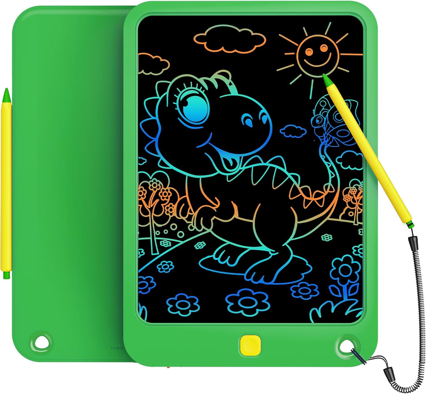LCD Writing Tablet 10 Inch, Toys for 3 4 5 6 7 8 9 10 Year Old Boys Girls, Colorful Doodle Board Drawing Tablet, Gift for Boys Toddlers Age 3-12 Years, Memo Board, Drawing Pads with Lanyard(Blue)