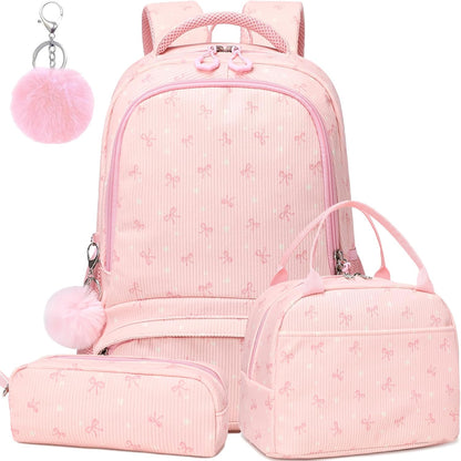 Girls Backpack for Elementary Unicorn Backpack Kids Backpack School Bookbag for Girls 3 in 1 Set Back to School