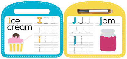 Write & Wipe ABC - Children's Illustrated Novelty Learning Board Book - Wipe Clean - Educational - Alphabet (Wipe Clean First Skills Learning Series: Includes Dry-Erase Marker)