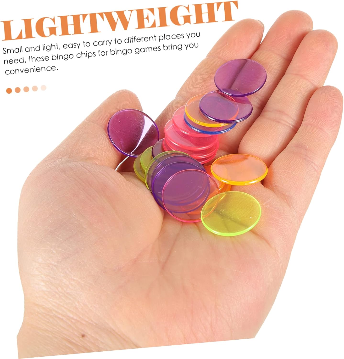 300pcs Bingo Markers Chips Counting Discs for Party Gaming for Math Learning Sorting and Fun Lightweight Portable