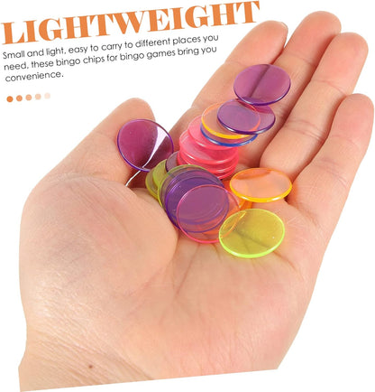 300pcs Bingo Markers Chips Counting Discs for Party Gaming for Math Learning Sorting and Fun Lightweight Portable