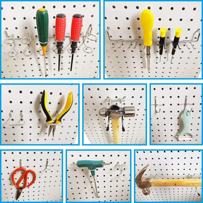 Pegboard Hooks, with Bins, Peg Locks, for Organizing Various Tools, 188 PCS, 80 of Which are Locks