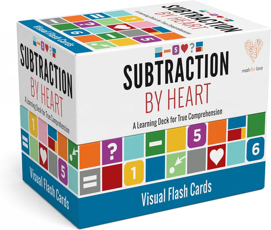 Math for Love Subtraction by Heart Visual Flash Cards for Multiplication Fact Mastery in Five Minutes a Day