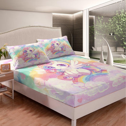 Drum Kit Fitted Sheet,Full Size Rock Music Collections Musical Instruments Theme,Soft Decorative Fabric Bedding Deep Pocket for Children Teens Young Boys Girls,with 2 Pillowcases
