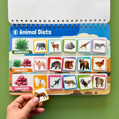 QUOKKA Montessori Busy Book for Toddlers 1-3 - Pre K Kids Learning Activities for Homeschooling - My Preschool Busy Book for Ages 3-5 - 15 Kids Educational Activities 2-4 Years