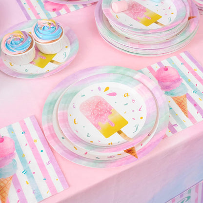WERNNSAI Science Party Decorations - 48 Pcs Science Plates and Napkins Mad Scientist Birthday Decoration Chemistry Party Plates Set Little Scientist Labratory Favors Serves 16 Guests