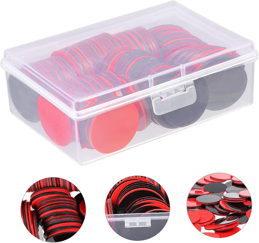 100pcs Colored Math Learning Chips Dual-Color Plastic Counting Discs for Boy Girl for Early Education and Interactive Games Counting Tokens