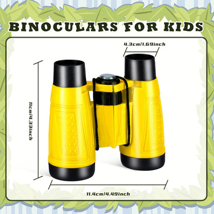 Libima 24 Pcs Binoculars Bulk Educational Compact Binoculars with Neck String Telescope for Learning Bird Watching Camping Hiking Travel Safaris Birthday Gifts(Green)