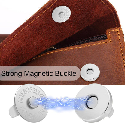 CooBigo 24Sets Magnetic Snaps for Purse Closures 18mm Magnetic Fastener Replacement Kit Magnetic Snaps for Purses and Totes Clothing Bag DIY Craft (Silver)