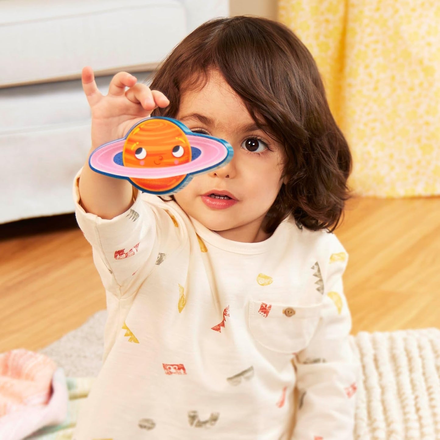 B. toys – Peek & Explore – School BusChunky Puzzle for Toddlers,Educational & Developmental Toys for Kids – 2+ Years