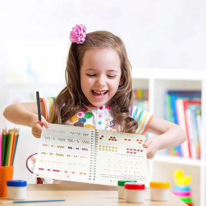 Magic Grooved Writing Practice for Kids,Disappearing Ink Handwriting Book, Writing Practice for Kids Age 3-5 Calligraphy