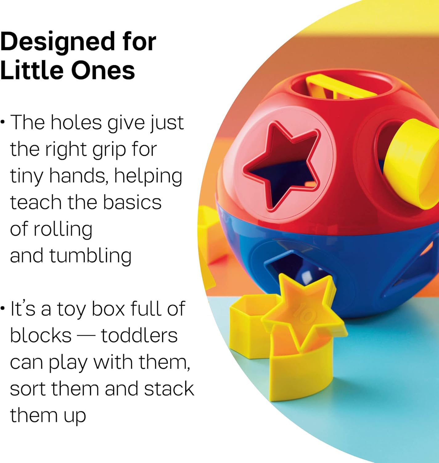 Tupperware Brand Shape-O Toy - BPA Free - Shape-O Sorter Toy for Babies & Toddlers Ages 12 Months & Up - Promotes Motor & Problem-Solving Skills